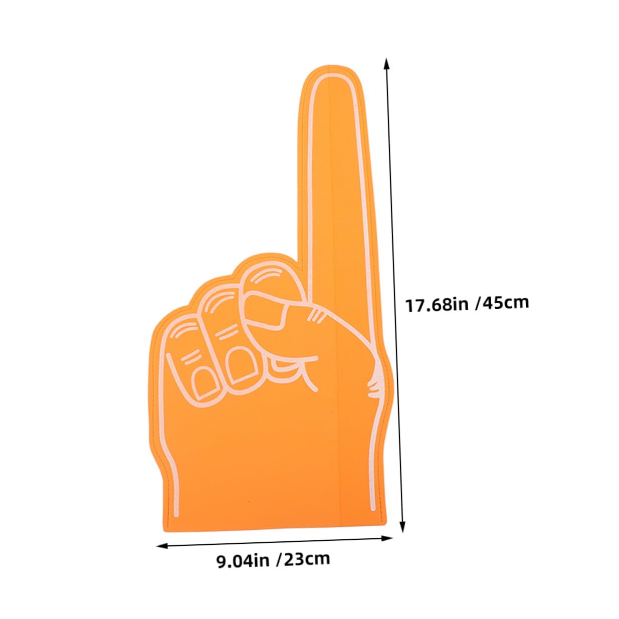 DOITOOL Dedos de Espuma para Animación Deportiva, 4 Piezas Naranja, Diseño en Forma de Mano, Fáciles de Llevar y Portátiles para Eventos Deportivos y Conciertos — view 9