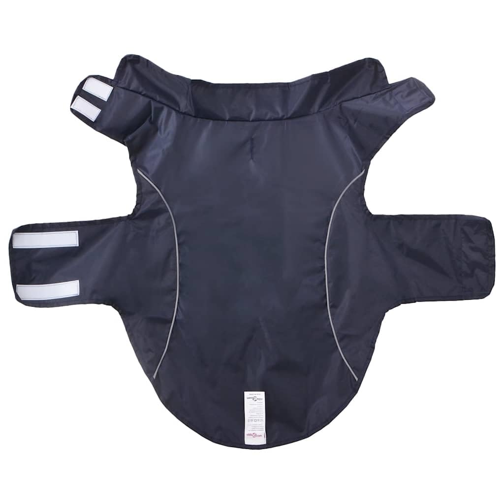 Impermeabile per cani, blu navy, in poliestere, XL, con strisce riflettenti, impermeabile e riflettente, per autunno, inverno e attività all'aperto, protezione da pioggia e freddo