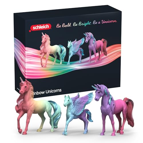 Schleich Collectors | Coffret Licornes Arc‑en‑Ciel 42821 | Figurines détaillées avec dégradés et détails métalliques | décoration élégante |...