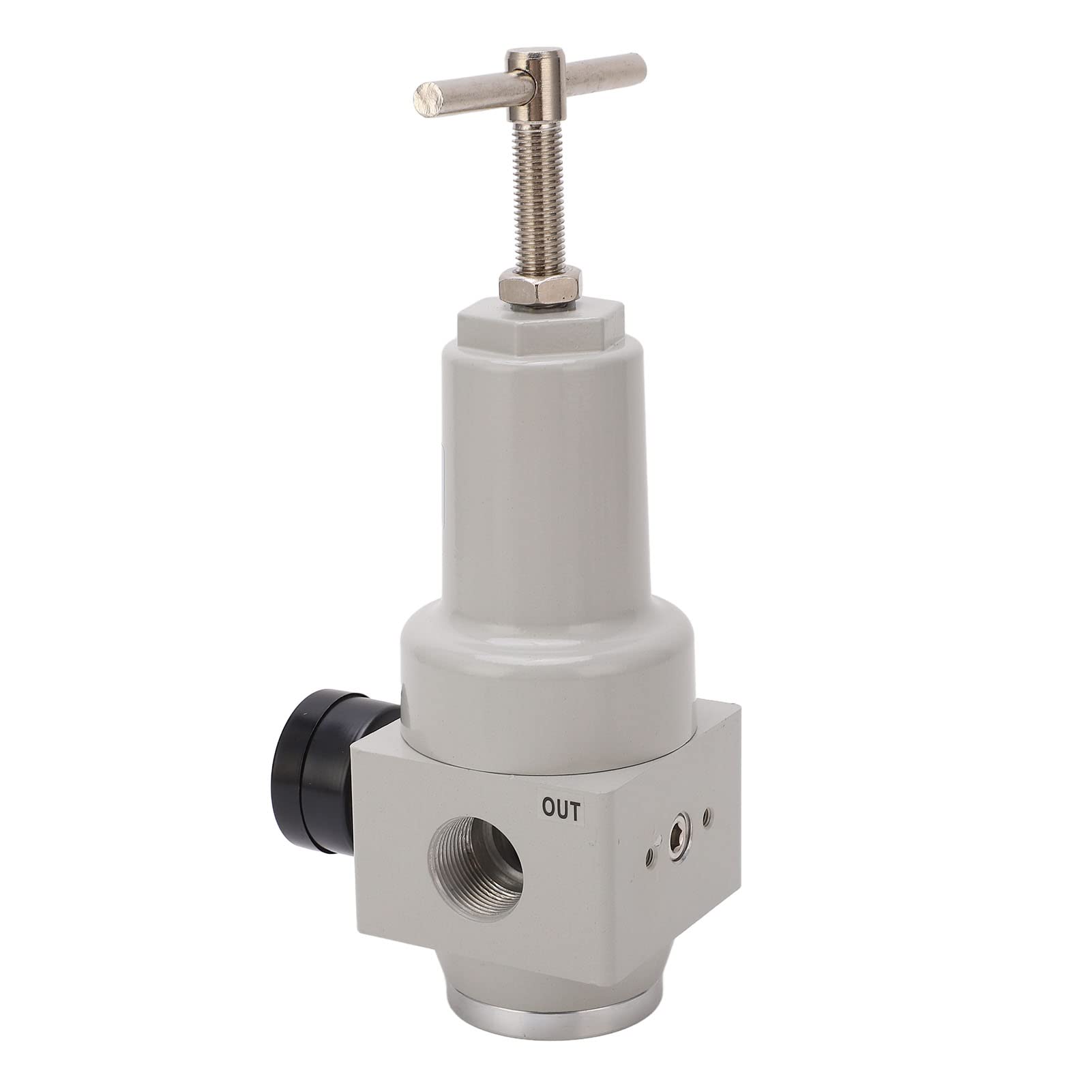 Regulador de presión de aire, controlador de válvula de alivio automático, válvula de control de presión de aleación de aluminio con manómetro preciso para sistemas neumáticos, (CANTIDAD-20)