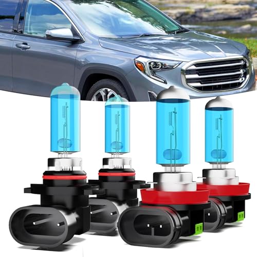 TTDBDAN Headlights Compatible with 2010-2018 GMC Terrain Halogen Headlight Bulbs,9005/HB3/H10