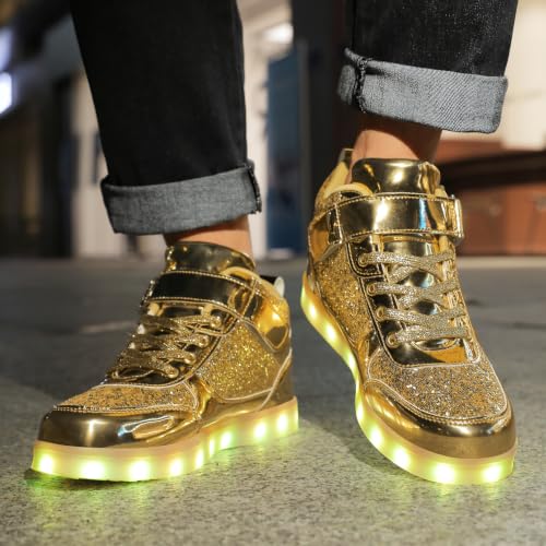 Image of YuanRoad Unisex LED Shoes Light Up Sneakers with USB Charging Dancing Shoes