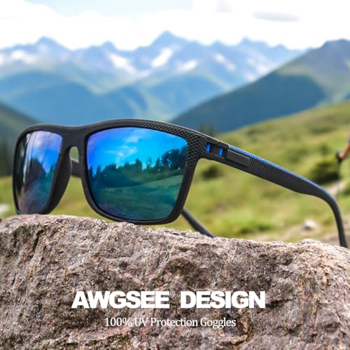 Polarized Sunglasses for Men, UV Protection Lightweight Sun Glasses for Driving Fishing Golf4