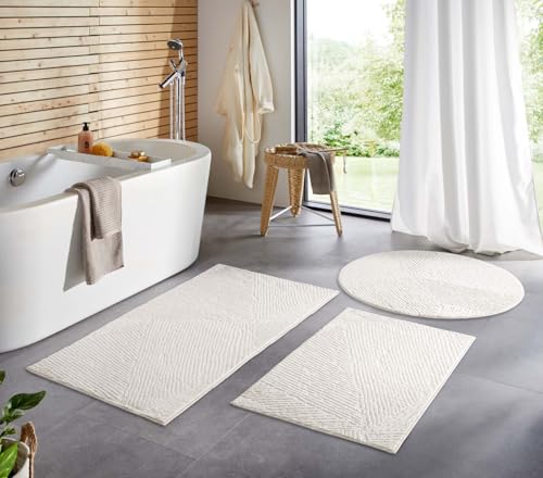Taracarpet Badematte Badvorleger Homestyle rutschfest waschbar...