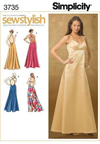 Simplicity 3735 Robe de soirée chic pour vos réceptions et galas