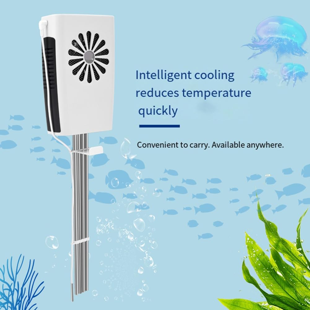 Enfriador de Tanque de Peces, Equipo de Refrigeración de Varillas, Temperatura Constante, Semiconductor Electrónico, Enchufe UE. EU Plug