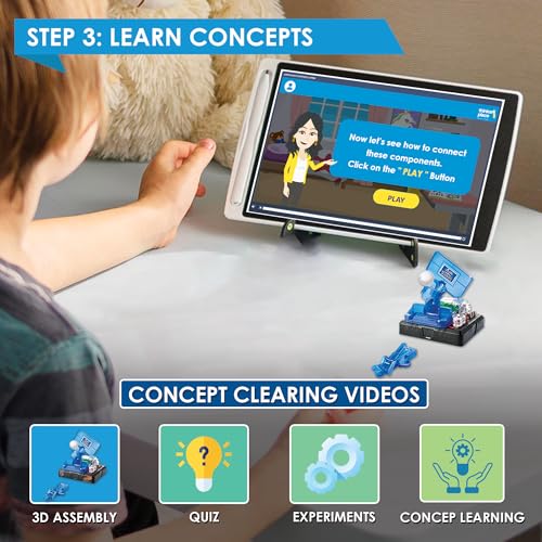 Image of AimNShoot DIY Kit | Build, Learn & Play | STEM Toy for Kids Age 8+ | Distance & Speed Learning Kit with AR Experience | Fun Basketball Shooting Game