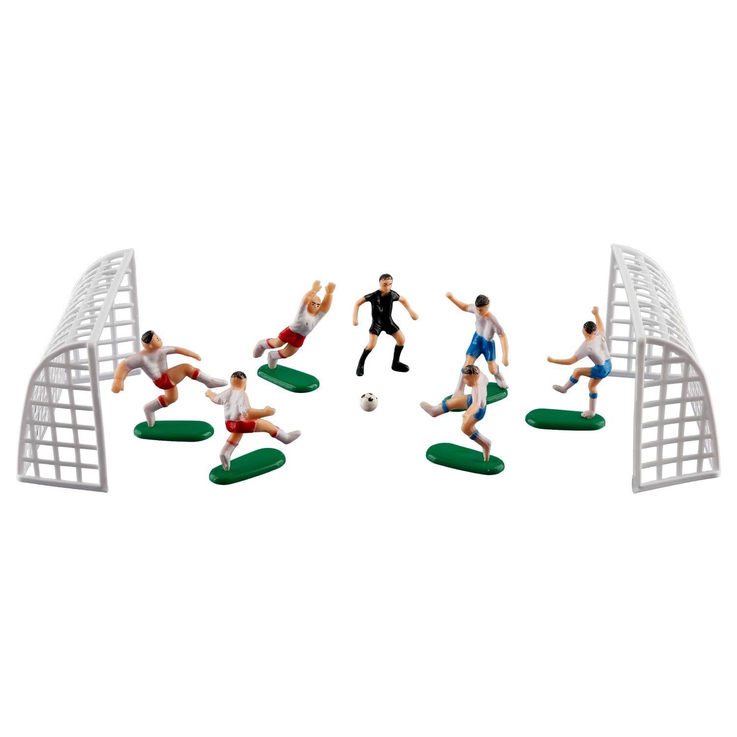 Hopzab Plastic football player Cake Set,Sports Theme Happy Birthday Sign,Exercise Theme Cake Accessories for Birthday Party,Reusable Basketball Decoration,for Boys DIY Cakes Decorations Supplies