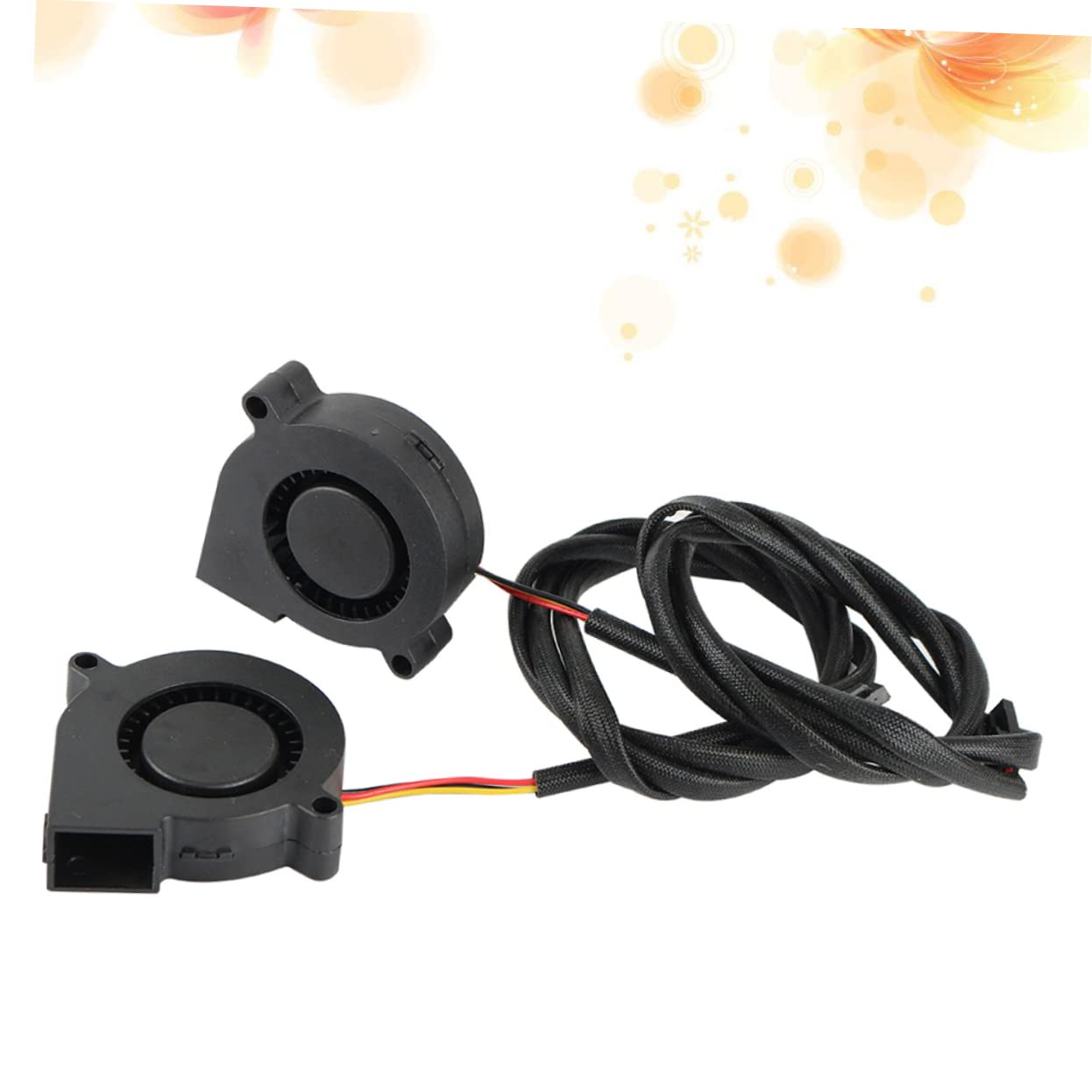 Zerodeko 3 Set Ventola Anteriore A Cuscinetti Idraulici Davanti in Ventilatore Silenzioso Ventilatore Silenziosissimo Ventola Di Raffreddamento Super Silenziosa Black 2 Pezzi*3