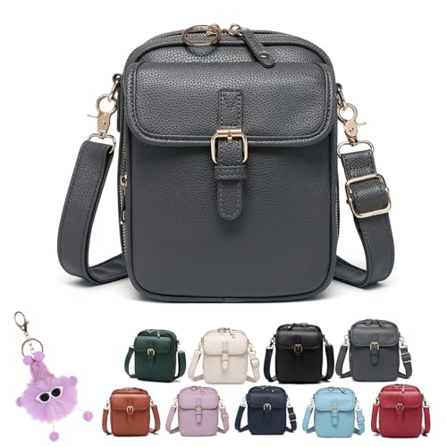 Enjoyaitlife Crossbody Bag, Enjoyaitlife Crossbody Vintage Double Anti Theft Purse Bag Large Capacity for Women