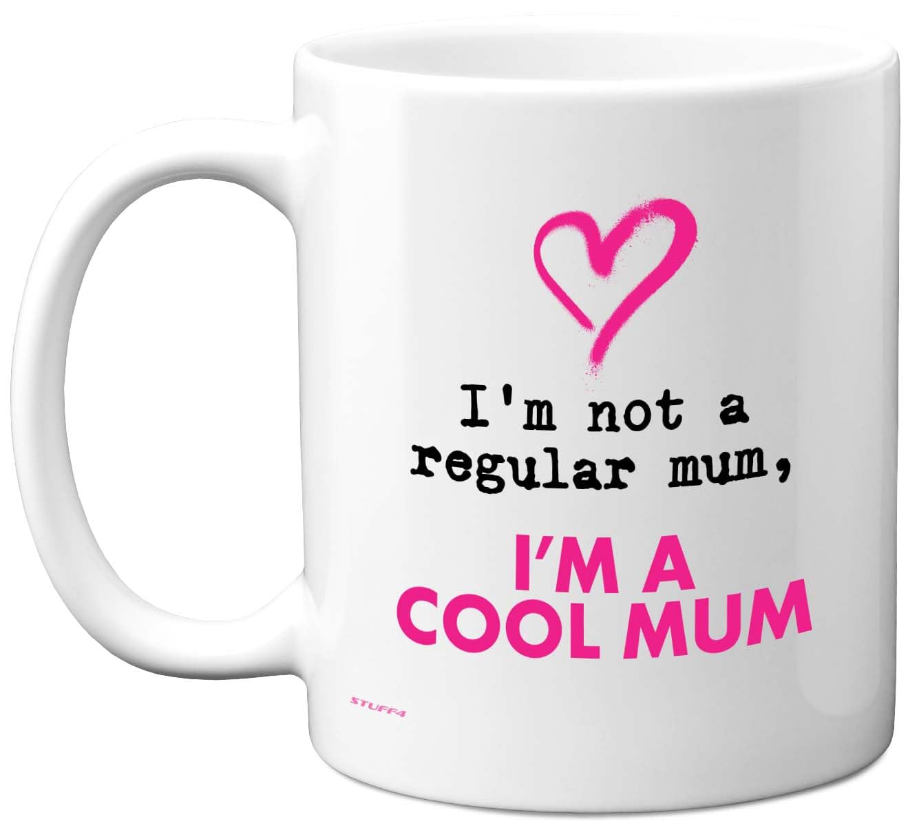 Stuff4 Novelty Mug for Mum - Not a Regular Mum I'm Cool - Funny Birthday Mugs Present Gifts for Mother Mummy Women, 11oz Ceramic Coffee Mothers Day Cup