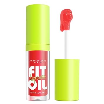 FYEBOO Hydrating Lip Oil, Big Brush Head Lip Glaze Shiny Transparent Lip Glow Oil, Nourishing & Non-sticky Long Lasting Fresh Clear Smooth Lip Care Plumping Lip Oil # 05
