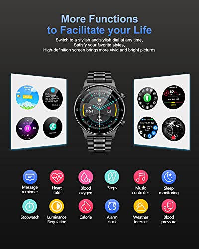 LIGE Smart Watch IP68 waterdicht, fitness activiteitstracker, gezondheidsmonitor voor Android iOS mobiele telefoons… - Image 4