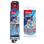 Vileda Supermocio Compact Mop 3 Action XL with extra refill pack