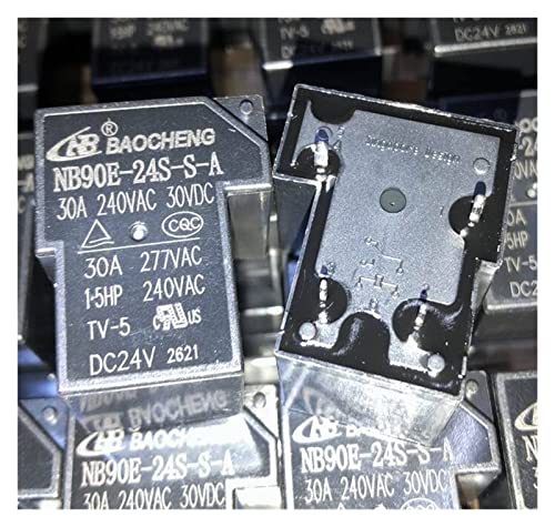 Relé NB90E-24S-SA 24V de 4 pines para placas de circuito y control de potencia