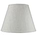 9x16x12 Empire Hardback Lampshade Textured Oatmeal Linen with Brass Spider fitter - Perfect for table and floor lamps - Large, Off-White