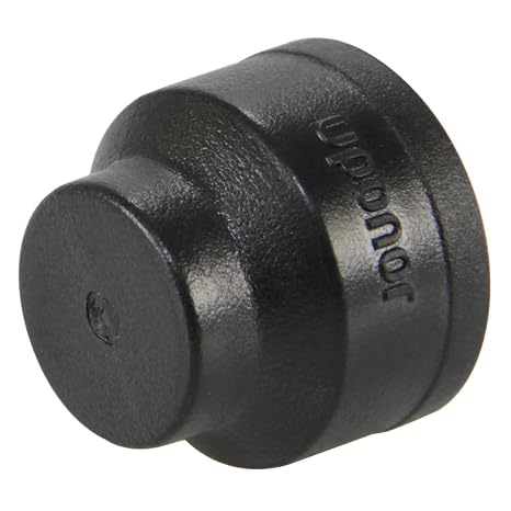 Uponor TotalFit 1/2 inch Plug, Push-to-Connect Engineered Polymer Fitting System for PEX, PE-RT, CPVC, and Copper - TF4350500 | Caps 1/2 in PEX, PE-RT, CPVC, or copper tubing with a fast push-to-connect seal for testing, repairs, or line termination.