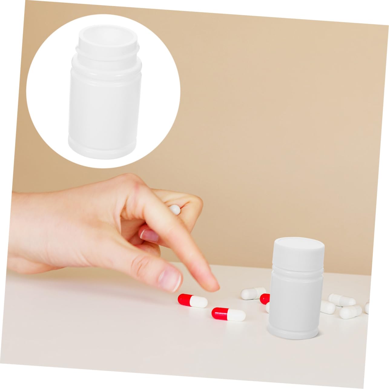 Cabilock 24 Bottiglie HDPE 20ml Contenitori Farmaceutici Sigillati Antiperdita