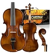 ヴァイオリン　クリスティーナ 4/4 成人(高学年)すぐにお使いいただけます Amazon.com: Christina V02 4/4 Full Size Violin Kit for Adult
