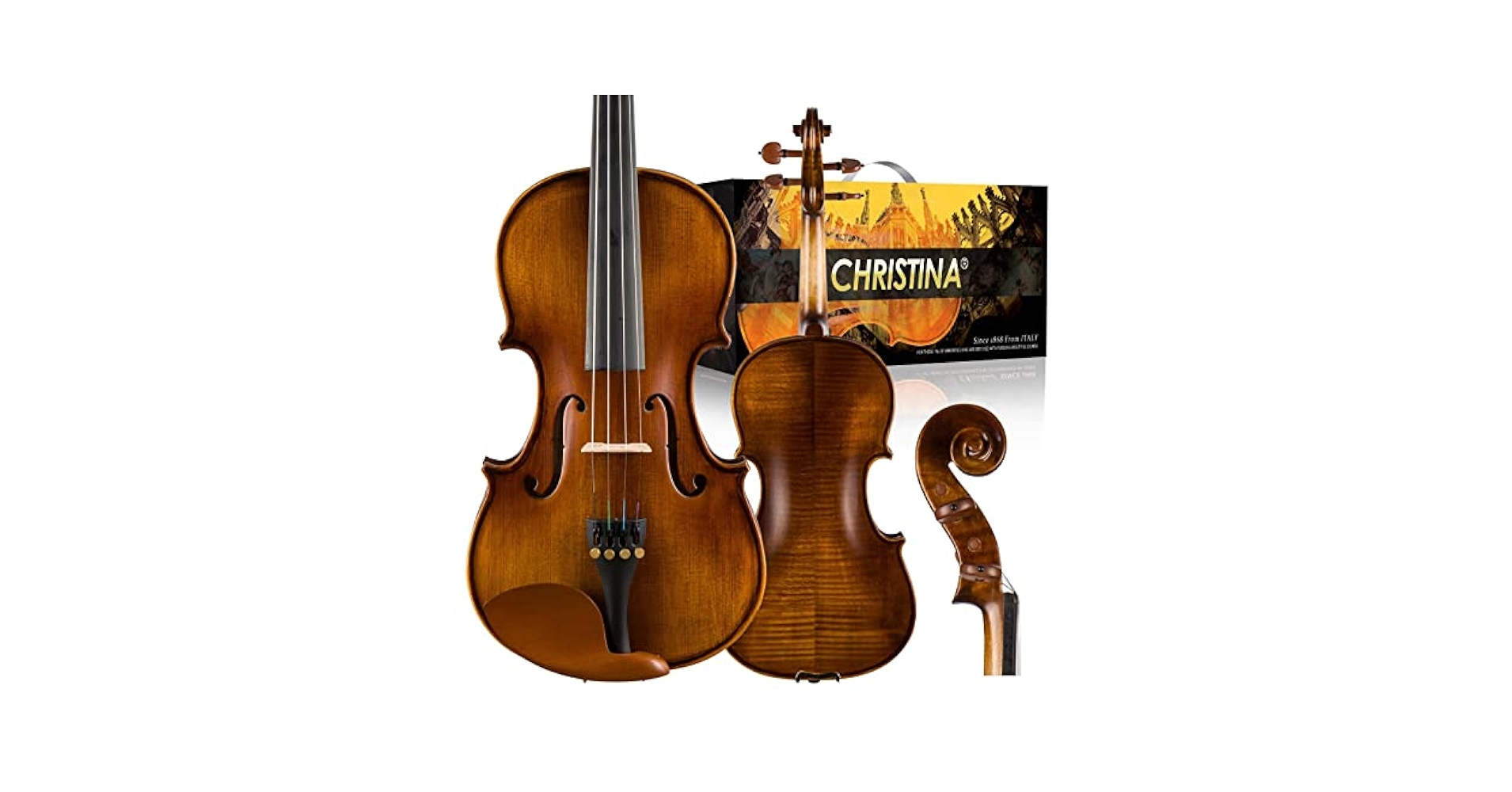 CHRISTINA V04 4/4 バイオリン Amazon.com: CHRISTINA V04 Violin Instrument Adult Full Size