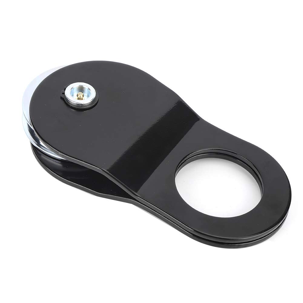 Alomejor Black Snatch Block Snatch Dureble Off-Rower Recuperation Disco 22000 Lbs para Seguidores de ATV UTV Tow