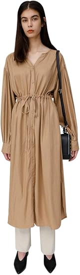 Amazon Co Jp マウジー ワンピース ドレス Tuck Sleeve シャツドレス 010cae30 66 レディース Free ベージュ 服 ファッション小物 Amazon Co Jp マウジー ワンピース ドレス Tuck Sleeve シャツドレス 010cae30 66 レディース Free ベージュ 服 ファッション小物
