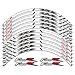 SHANGTIAN 12 Strips Adesivi Hot Motorcycle Adesivo Riflettente Moda Moda Decalcomania Decalcomania Super Mucus Membrana Decalcomanie for BMW F800R F 800R F800 r (Color : 4)