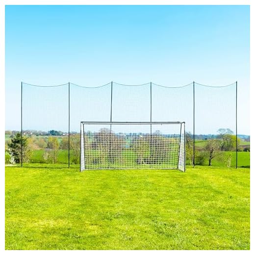 Socketed Stop That Ball - Multi-Sport Ball Stop Netting System for The Backyard, School or Sports Clubs (20ft)
