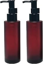 2 Pcs 100ml Amber Frosted Glass Empty Bottles with Black Pump for Makeup Containers Storage Dispenser for Essential Oils Essential Oil Emulsion Essential Oils Items