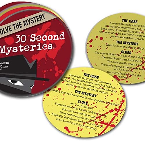 University Games Mystery, Mind and Logic - 30 Second Mysteries Red - 2