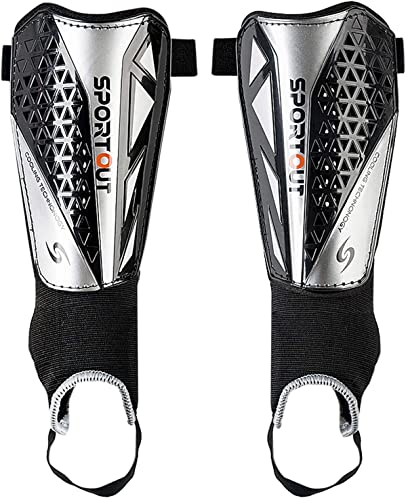 Storelli BodyShield LegGuard - Parastinchi Con Protezione Caviglie Per Calcio, Taglia Unica