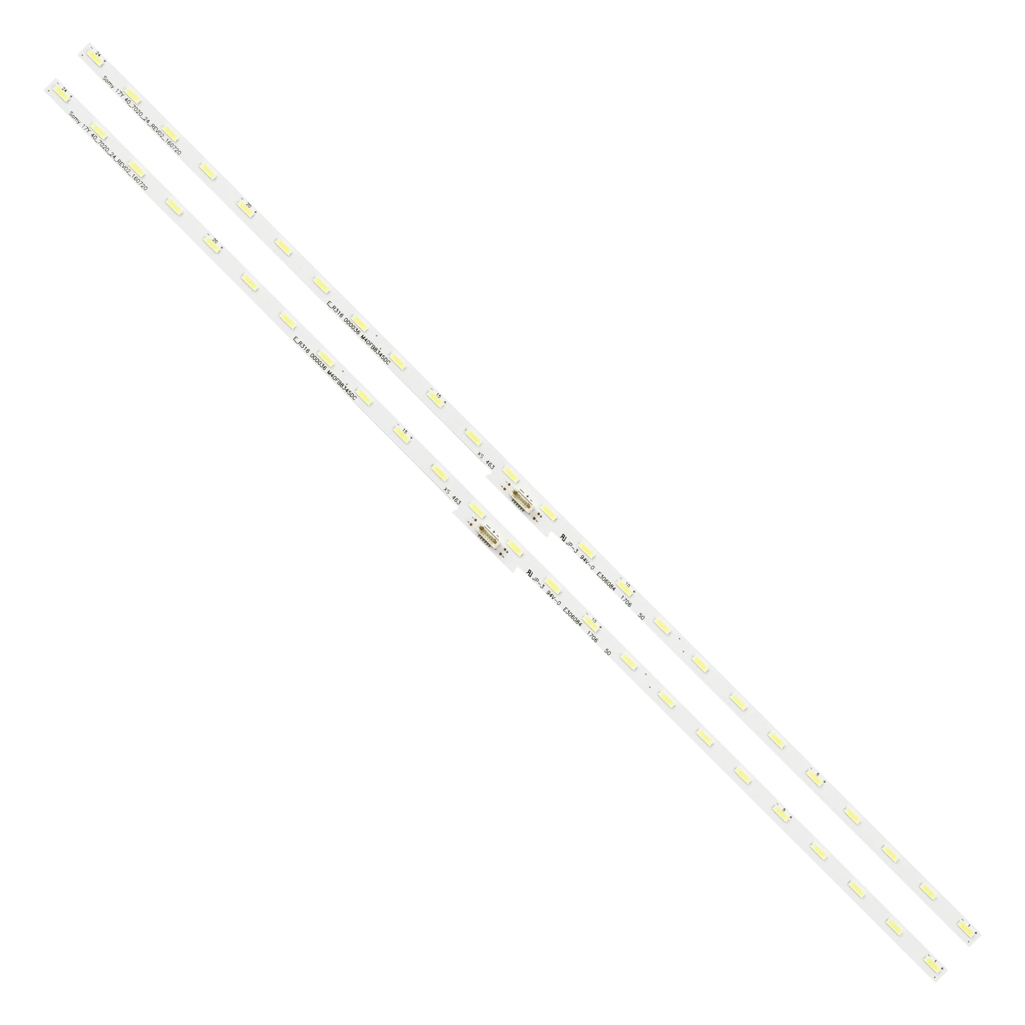 Bande de rétroéclairage LED 24LED, 431mm, for TV 17 ans, 40_7020_24_REV02_160720 E303084 KDL-40WE663 KDL-40WE665 KDL-40RE453