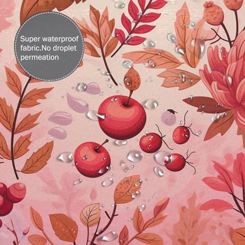 Rideaux de douche modernes lavables en microfibre imperméable automne - 6