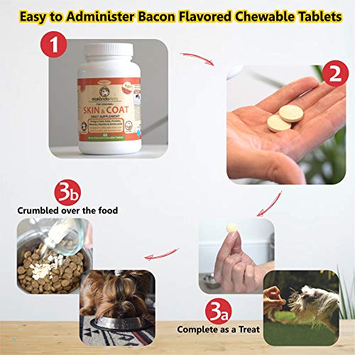 Skin And Coat Supplement With Fish Oil For Dogs And Cats. Dog Itch Relief With Vitamins And Omega 3 For Dry Flaky Skin. Dog Shedding Supplement To Regrow A Shiny Soft Coat. Dog Allergy Treatment #TOP4