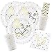 Produktbild 38-teiliges Party Set Babyparty - Boy or Girl - Teller, Becher, Servietten Trinkhalme für 6 Personen