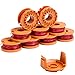 FutureWay String Trimmer Spools Compatible with Worx WG163 WG155 WG180 Cordless Trimmer, 0.065" 10foot Strimmer Trimmer Spools for WA0010, 9 Spools and 1 Cap