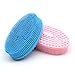 Agirlvct 2 Pack Silicone Loofah Body Scrubber, Soft Bath Scrub Brush Loofa Back Scrubber for Shower Massaging Gym Birthday Chirstmas Thanksgiving Gift for Baby Kids Wife Men Women Family (Blue Pink)