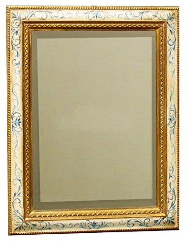  ARREDO SELLI Specchio da Parete Oro Vecchio Decorato E Specchio MOLATO CM 50X70