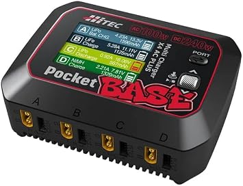 Hitec Multiplex Japan Hitec Multi Charger X4 AC PLUS Pocket BASE Multi Charger X4 AC Plus Pocket Base Japan Official Product 44367