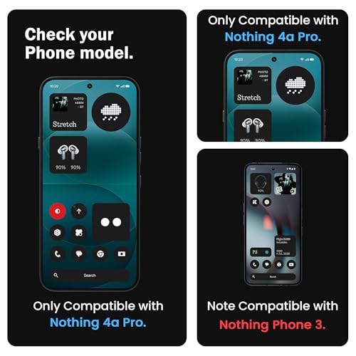 Image of FIRST MART Tempered Glass Screen Protector for Nothing Phone 4A Pro - Full-Glue Screen Guard, 3D Edge to Edge, HD Clear, Bubble-Free, Case-Friendly, Black, Pack of 2