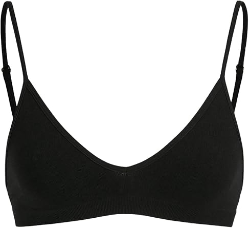 SweatyRocks Womens Triangle Bralette Plunge Bra V Neck Wireless No Padded Soft Comfortable Everyday Sleep Bras