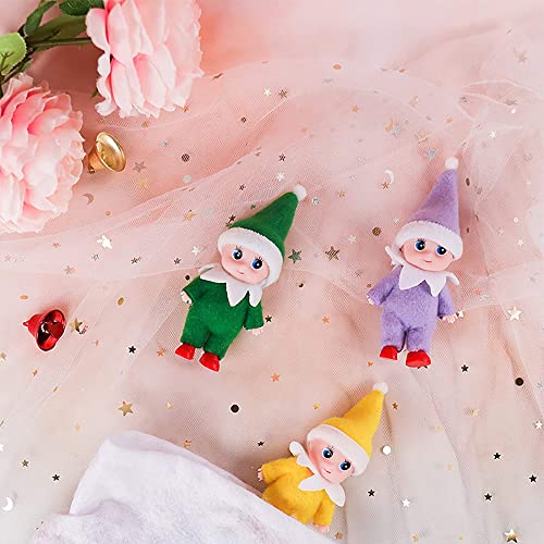 Mini Muñecos Bebés Duende Santa Pack 7 Piezas miniatura 6