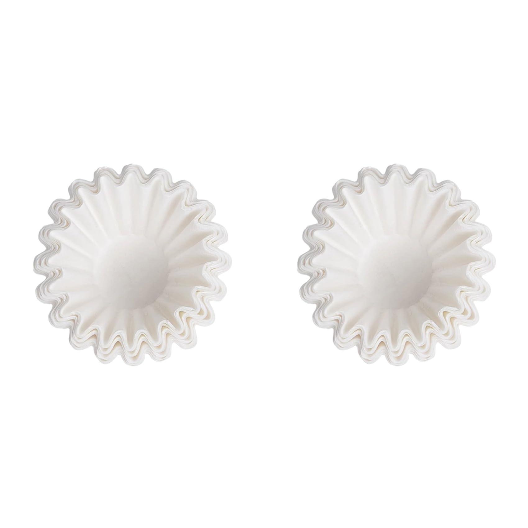 Aundhegrtt 200X Coffee Filters,Basket Coffee Filter Paper,Pour over Filter Papers Cake Shape,Compatible with Wave Dripper 155/185