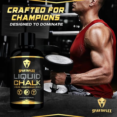 Image of SpartaFlex 8.5 Oz Pro Liquid Chalk for Weightlifting Chalk, Rock Climbing, Gymnastics, Lifting Chalk, Hand Chalk for Weight Lifting, Gym Chalk for Powerlifting, Liquid Grip Liquid Chalk Climbing