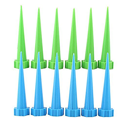 Jocestyle 12PCS Automatic Garden Watering Spike Water Control Drip Cone Plant Flower Waterer Bottle Irrigation