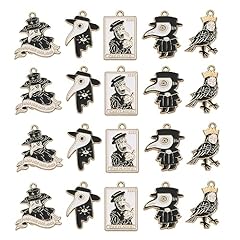 25pcs-Crow Doctor Charms-25~26.5mm