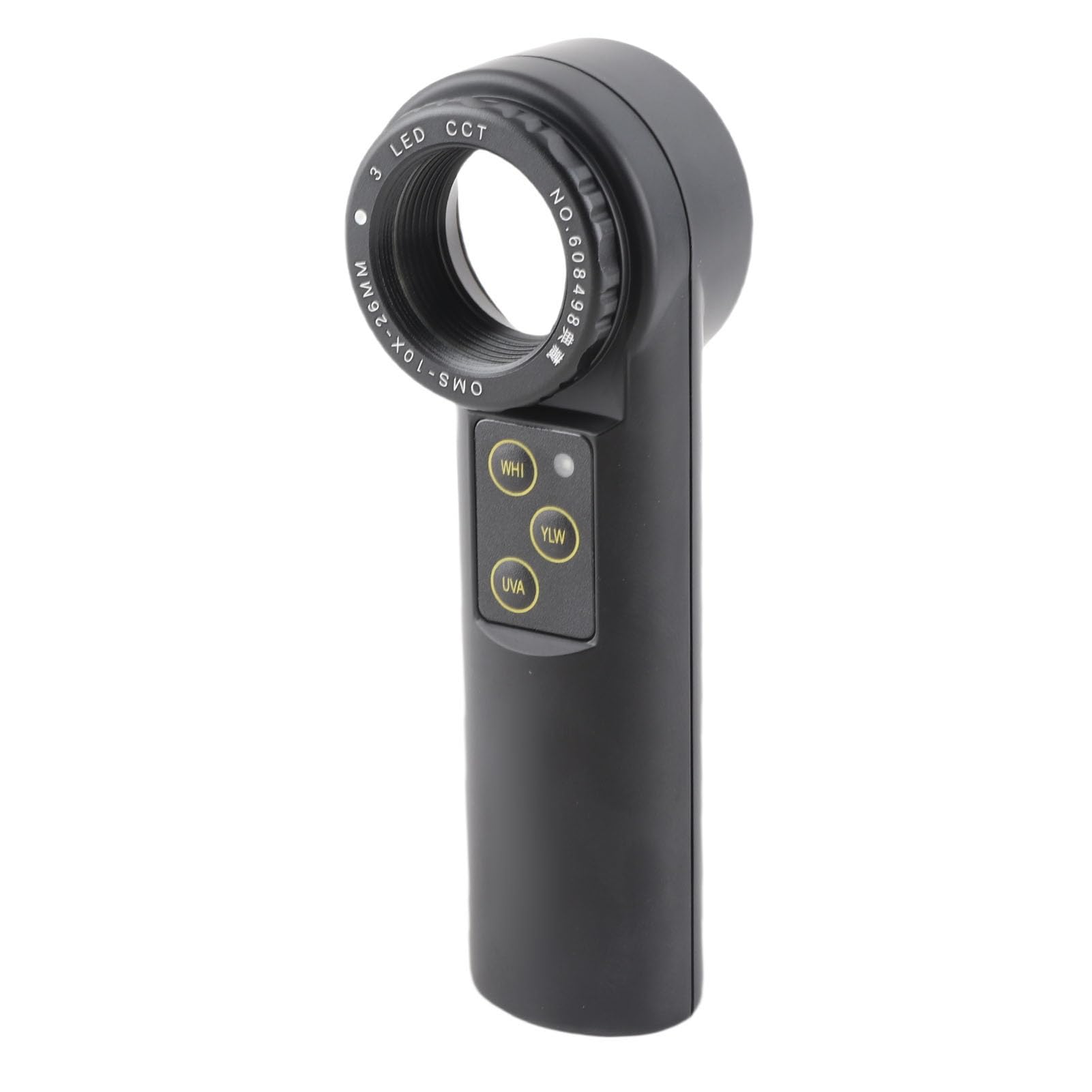 Jiawu Lupa de Bolsillo LED Portátil con Luz para Reparación de Relojes, Sellos de Monedas, Inspección de Joyas, Lupa Monocular con Lente de Vidrio de Doble Capa para Coleccionistas, Portátil (10X)