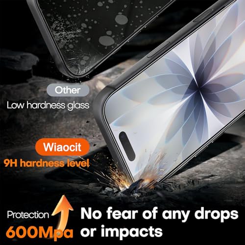 Image of Wiaocit 3 Pack Tempered Glass Screen Protector for iPhone 17, 9H Hardness, Bubble Free, Case Friendly