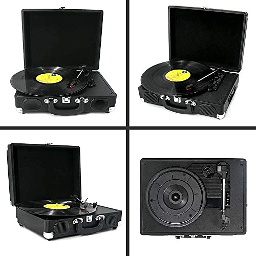 Tourne-Disque Vinyle Bluetooth Tourne-Disque 3 Vitesses Tourne-disques Vintage avec Haut-parleurs Stéréo Entraînement par Courroie Portable Nostalgique Phonogra - Les Beatles, Paul McCartney, John Lennon, RIngo Starr, George Harrison Tourne-Disque Vinyle Bluetooth Tourne-Disque 3 Vitesses Tourne-disques Vintage avec Haut-parleurs Stéréo Entraînement par Courroie Portable Nostalgique Phonogra – Image 5