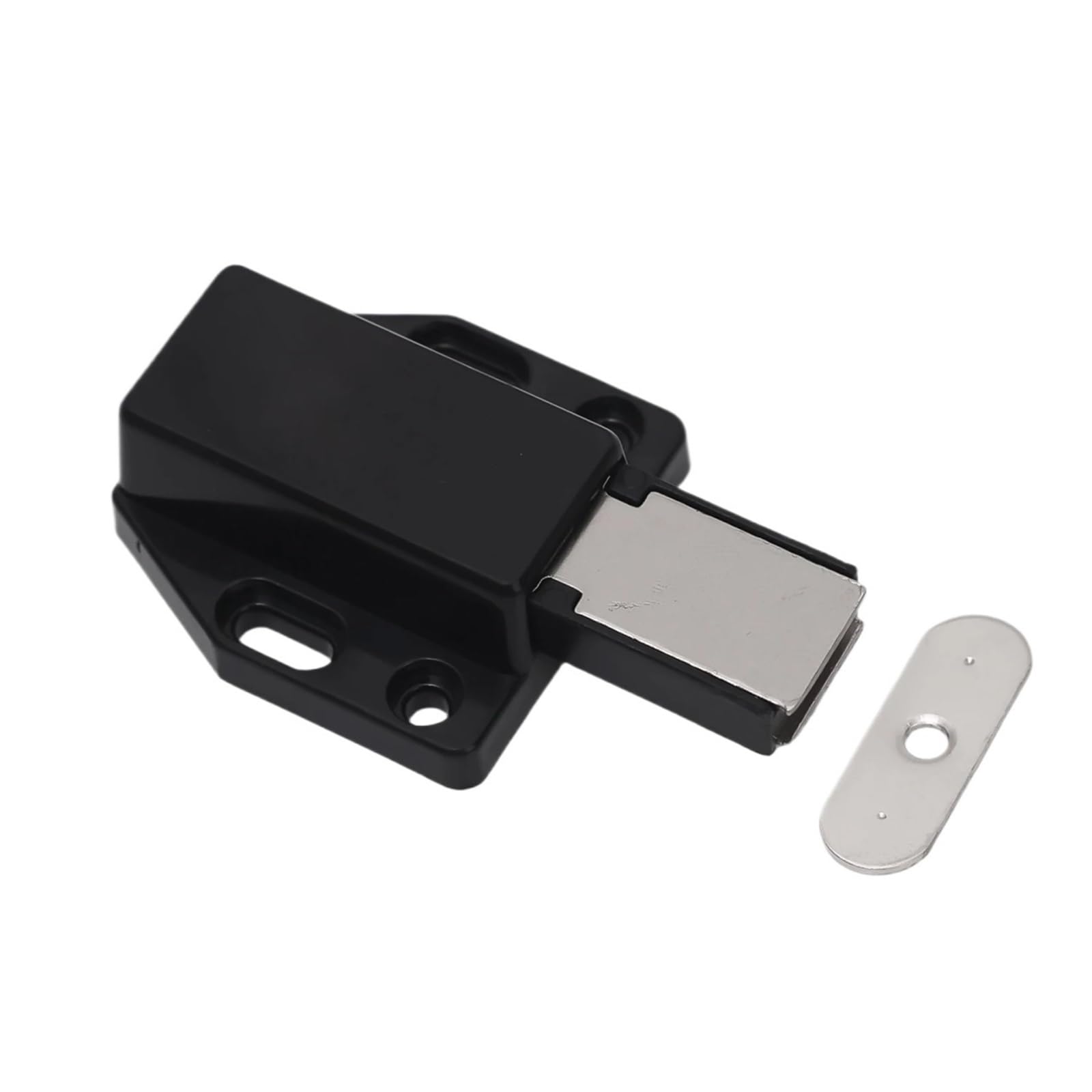 Yusuzh Black 1 14Pcs Magnetic Push Latch Catch Pressure Touch Release Cabinet For Door Drawers Kitchen Drawer Cupboard Pop Out For Cupboard(Black 1)
